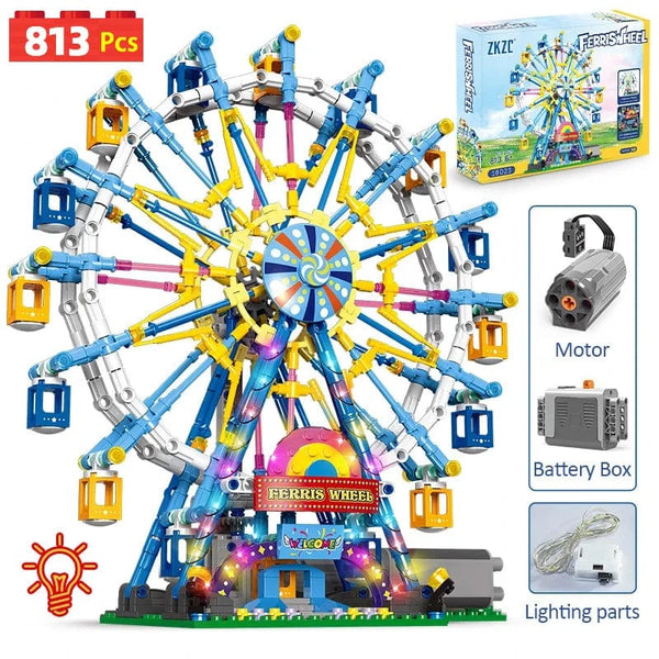 Building Blocks Ferris Wheel Building Blocks Bricks with Light Toys