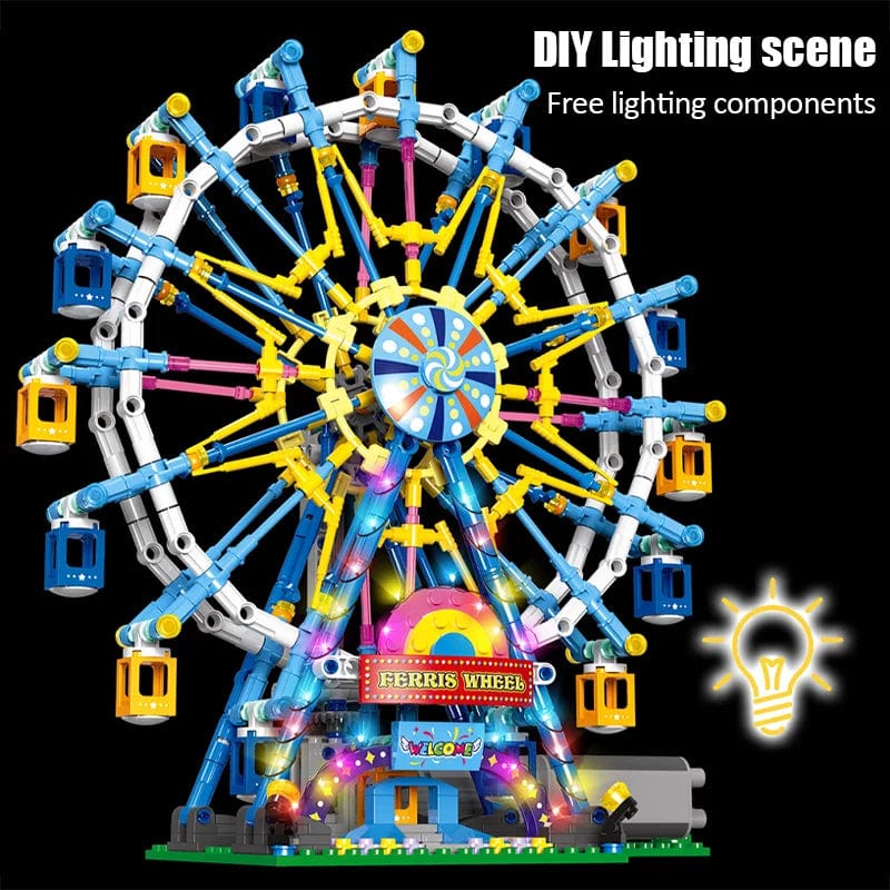 Building Blocks Ferris Wheel Building Blocks Bricks with Light Toys