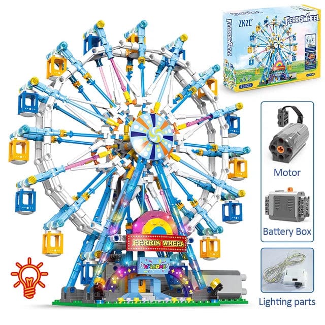 Building Blocks Ferris Wheel Building Blocks Bricks with Light Toys