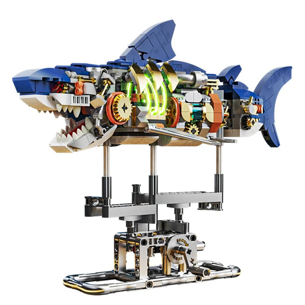 Building Blocks Mechanical Shark Stem Building Blocks Set