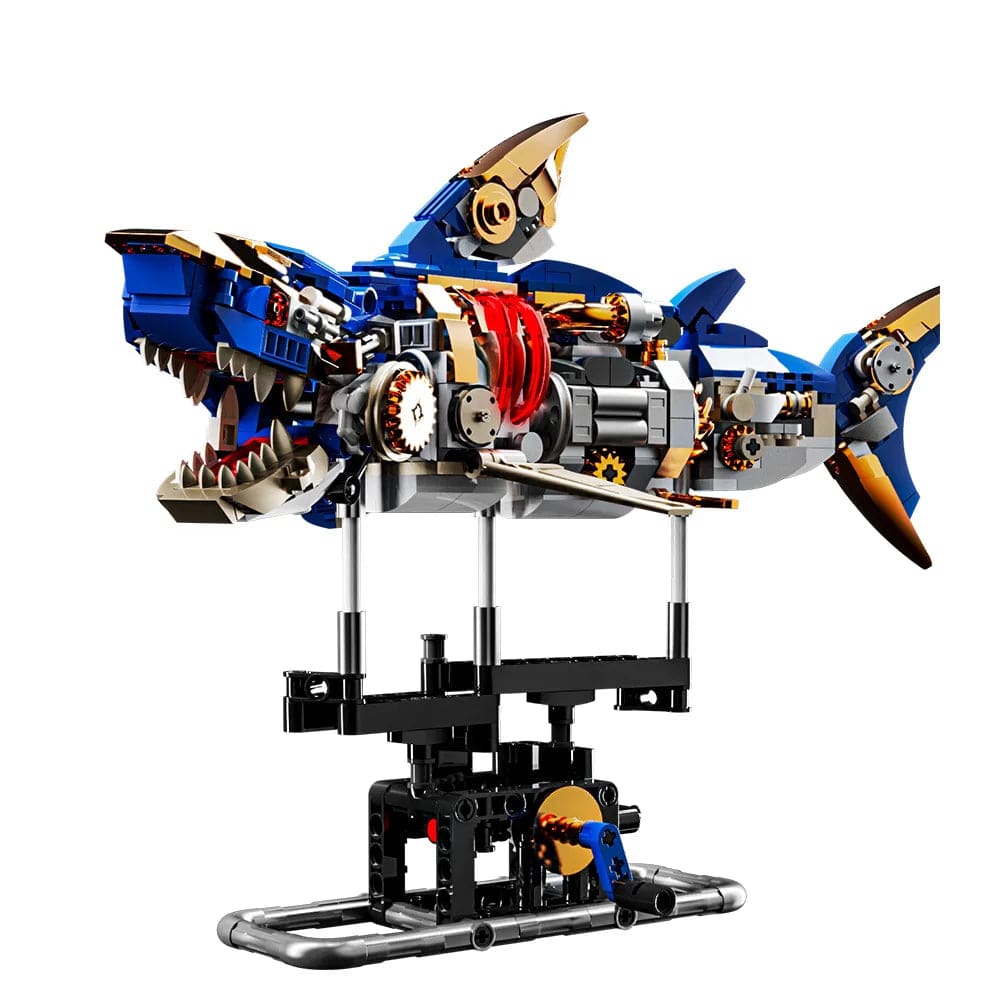 Building Blocks Mechanical Shark Stem Building Blocks Set