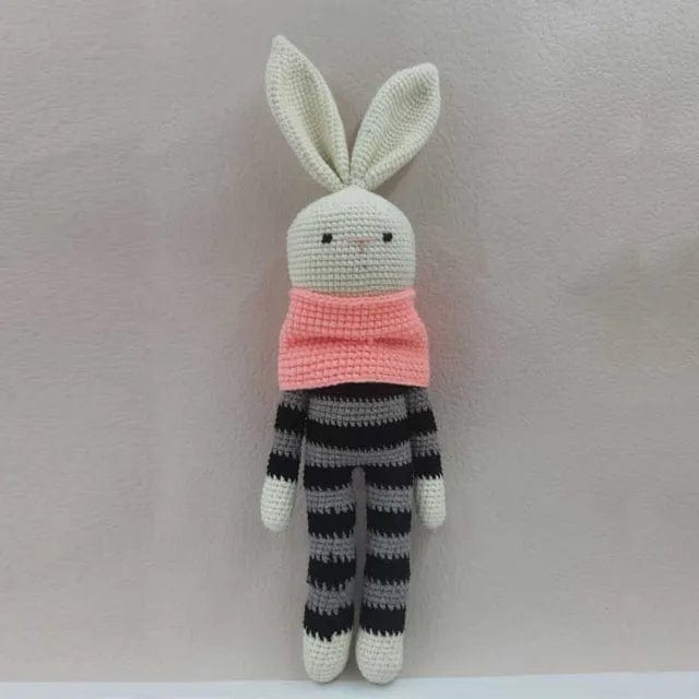 toys Handmade Knitted Rabbit Monkey Crochet Wool Doll