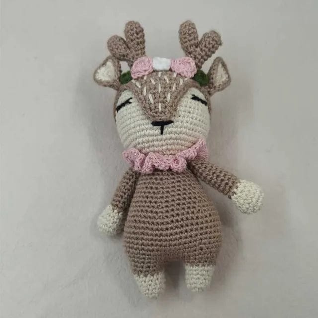 toys Handmade Knitted Rabbit Monkey Crochet Wool Doll